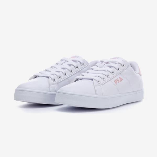 Fila Court Deluxe Men's Low Shoes - White/Pink,NZ 569-10793